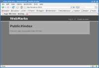 webmarks home page